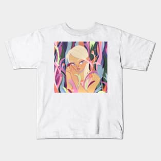 Girl in the garden Kids T-Shirt